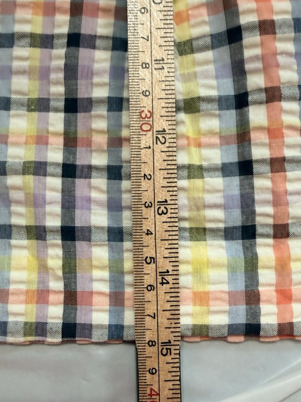 Loft (Ann Taylor) Plaid Belted Paper Bag High-Waisted Casual Shorts - Size L - Picture 10 of 13